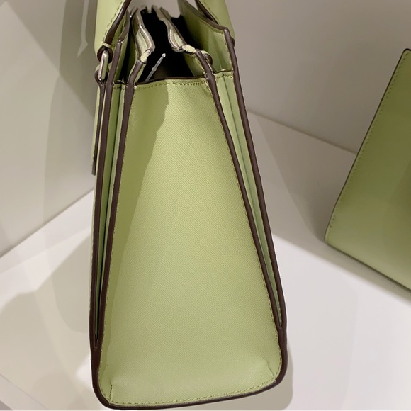 Michael Kors Sheila Medium Satchel in light sage - Picture 7 of 8